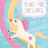 Unicorn III Animals canvas art print by Feeling at Home featuring colorful unicorn and animal illustrations on textured canvas.