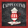 Feeling at home Cappuccino Food canvas art print by Wright Sydney featuring a detailed coffee cup illustration on textured canvas.