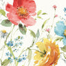 Floral canvas art print titled "Shine Bright I" by Audit Lisa, featuring vibrant flower designs, from Feeling at Home.