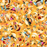 Feeling at Home emoji Big Scramble Symbols canvas art print by Lynne Ali, featuring colorful abstract emoji designs on canvas.