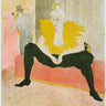 Feeling at Home art print of Henri Toulouse-Lautrec's La Clownesse Assise from Elles Vintage Canvas by Vintage Apple Collection