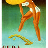 Feeling at home Cuba Ideal Vacation travel canvas art print by Vintage Apple Collection, featuring a scenic tropical landscape.