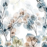 Botanical canvas art print titled Sky Reaching 1 by Koetsier Albert, featuring vibrant sky and plant design, from Feeling at Home.