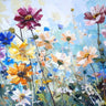 Summer Gathering 3 decorative canvas art print by Saunders Alonza, featuring vibrant summer scene and floral details.