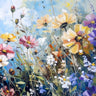 Summer Gathering 4 decorative canvas art print by Saunders Alonza, featuring vibrant outdoor scene, by Feeling at Home.