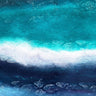 Abstract canvas art print featuring layered shapes in earthy tones by Allen Kimberly for Feeling at Home.