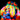 Feeling at Home Monkey Color Burst 2 abstract canvas art print by Prime Marcus featuring vibrant, colorful monkey-themed artwork.