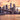 Feeling at Home Brooklyn Bridge golden decorative canvas art print featuring a detailed depiction of the iconic New York City bridge.