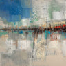 Abstract pier canvas art print by Manning Ruane showcasing vibrant, modern abstract design on a high-quality art print for home decor.