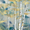 Feeling at Home Gilded Forest Detail II landscape canvas art print featuring a lush forest scene with intricate gold accents.