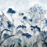Inky Indigo Floral canvas art print by Tava Studios, featuring vibrant blue and purple floral design for home decor.
