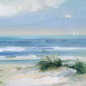 Coastal Breezes coastal canvas art print by Feeling at Home featuring a serene seaside scene with gentle waves and coastal scenery