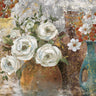 Feeling at Home Vessels and Blooms Spice Floral canvas art print featuring vibrant floral and vessel designs on textured canvas.