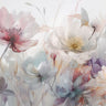 Decorative canvas art print titled "My Magical Garden" by Weisz Irene, featuring vibrant floral illustrations for home decor.