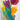 Bright tulip bunch abstract canvas art print by Parker Karen Lorena, featuring vibrant floral design for home decor.