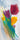 Bright tulip bunch abstract canvas art print by Parker Karen Lorena, featuring vibrant floral design for home decor.