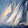 Against the Wind coastal canvas art print by Torres Maria Antonia, featuring a serene seaside scene with vibrant colors.