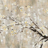 Silver apple blossoms floral canvas art print by Jensen Asia featuring delicate miniature apple blooms on a natural background.