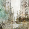 Feeling at home NYC Streets cityscape canvas art print by Roko Ken, featuring a vibrant urban cityscape scene.