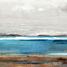 Feeling at home Calm Horizon over Blue Waters decorative canvas art print by PI Studio showing a serene seascape scene