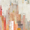 Pink City abstract canvas art print by Feeling at Home featuring vibrant, expressive colors and modern design by Pearce Allison.