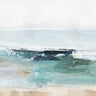 Emerald Waters landscape canvas art print by Reeves Tom, featuring vibrant green and blue hues of a serene water scene.