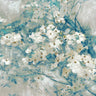 Dogwood blooms contemporary canvas art print by Selkirk Edward, featuring vibrant floral design on textured canvas surface.