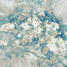 Dogwood Bloom floral canvas art print by Selkirk Edward, featuring vibrant dogwood flowers and lush greenery.