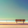 Feeling at Home landscape canvas art print by Bratkovic featuring a serene outdoor scene with trees and a bench.