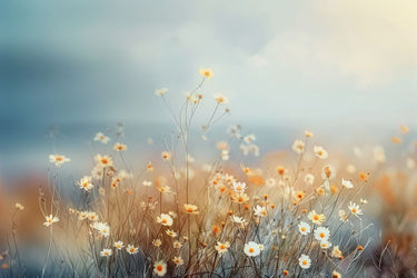 Gentle Nature Hues I botanical canvas art print by Lazar Studio, featuring soft, natural plant illustrations on canvas.