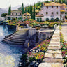 Coastal canvas art print of a stairway scene by Behrens Howard, titled "Stairway to Carlotta," in a Feeling at Home collection.