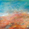 Feeling at Home abstract canvas art print titled "Somewhere Beyond The Sea" by Edwards Brazen, showcasing vibrant ocean-inspired artwork.