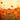 Feeling at Home Orange Happiness floral canvas art print by Hanna Dawn D. featuring vibrant orange and floral design.