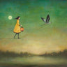 Blue Moon Expedition fantasy canvas art print by Huynh Duy, featuring a dreamy night scene with vibrant colors and celestial elements.