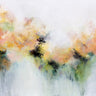 Warm light abstract canvas art print by Hale Karen, vibrant and modern wall decor from Feeling at Home.