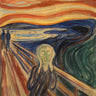 Feeling at home Edvard Munch The Scream figurative canvas art print, vibrant and expressive, featuring the iconic expressionist artwork.
