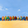 Coastal canvas art print by Paraskevas Michael featuring vibrant seaside scenery, designed by Feeling at Home.