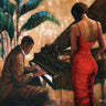 Feeling at Home Enchanting Keys figurative canvas art print by Stewart Monica, featuring vibrant, detailed key illustrations on canvas.