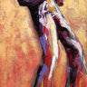 Feeling at Home Sax Solo figurative canvas art print by Stewart Monica, featuring a vibrant saxophone-themed artwork.