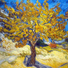 Feeling at home Van Gogh landscape canvas art print featuring The Mulberry Tree by Vincent Van Gogh.