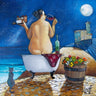 Feeling at Home Bath No. 1 Spirits canvas art print by West Ronald, featuring a vibrant, detailed artistic depiction of a bath scene.