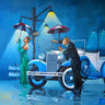 Feeling at Home Late for the Ball figurative canvas art print by West Ronald, featuring a colorful, expressive scene on textured canvas.