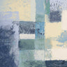 Abstract geometric art print titled Winter Geometry Square II by Marcon Michael, displayed on canvas with modern design.