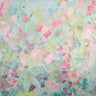 Dancing Sakura Tree abstract canvas art print by Feeling at Home, featuring vibrant pink blossoms and flowing brushstrokes.