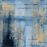 Feeling at Home Golden Blues II abstract canvas art print by Pinto Patricia showcasing vibrant blue and gold brushstrokes.