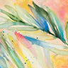 Feeling at Home Aquatic Fronds Nature canvas art print featuring vibrant aquatic plant illustrations on textured canvas.