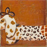 Whimsical canvas art print of a fashion puppy by Pinto Patricia, showcasing colorful, playful puppy illustration for home decor.