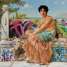 Art Print on canvas Reverie Graffiti by Urban Mary Fashion Post-Impressionism artwork