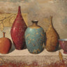 Leaves and vessels still-life canvas art print by Wiens James, featuring lush leaves and elegant vessels in a natural still-life scene.