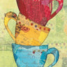 Art Print on canvas Come for Coffee by Prahl Courtney Kitchen Post-Impressionism artwork